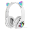 Factory Wholesale B39M Cat Ear Wireless Headphones - Cute Pink Earbuds for Girls